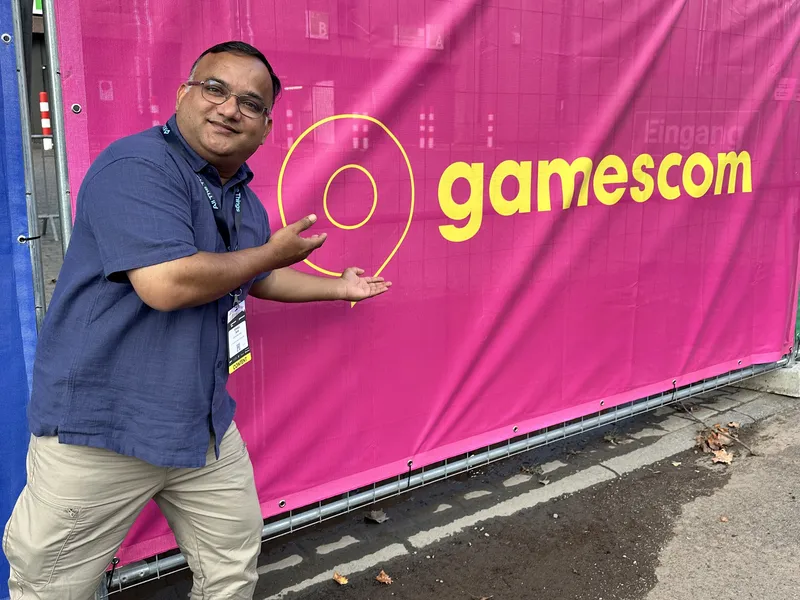 Kinshuk at gamescom dev, Cologne